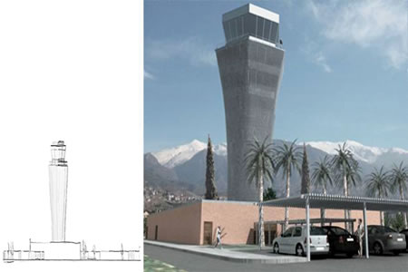 Instalaciones Generales de la torre de control del aeropuerto Federico García Lorca (Granada)